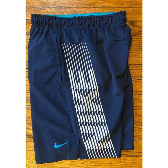 Nike Dri Fit Shorts Men’s Small Pockets Black Pull On Drawstring - Picture 1 of 7